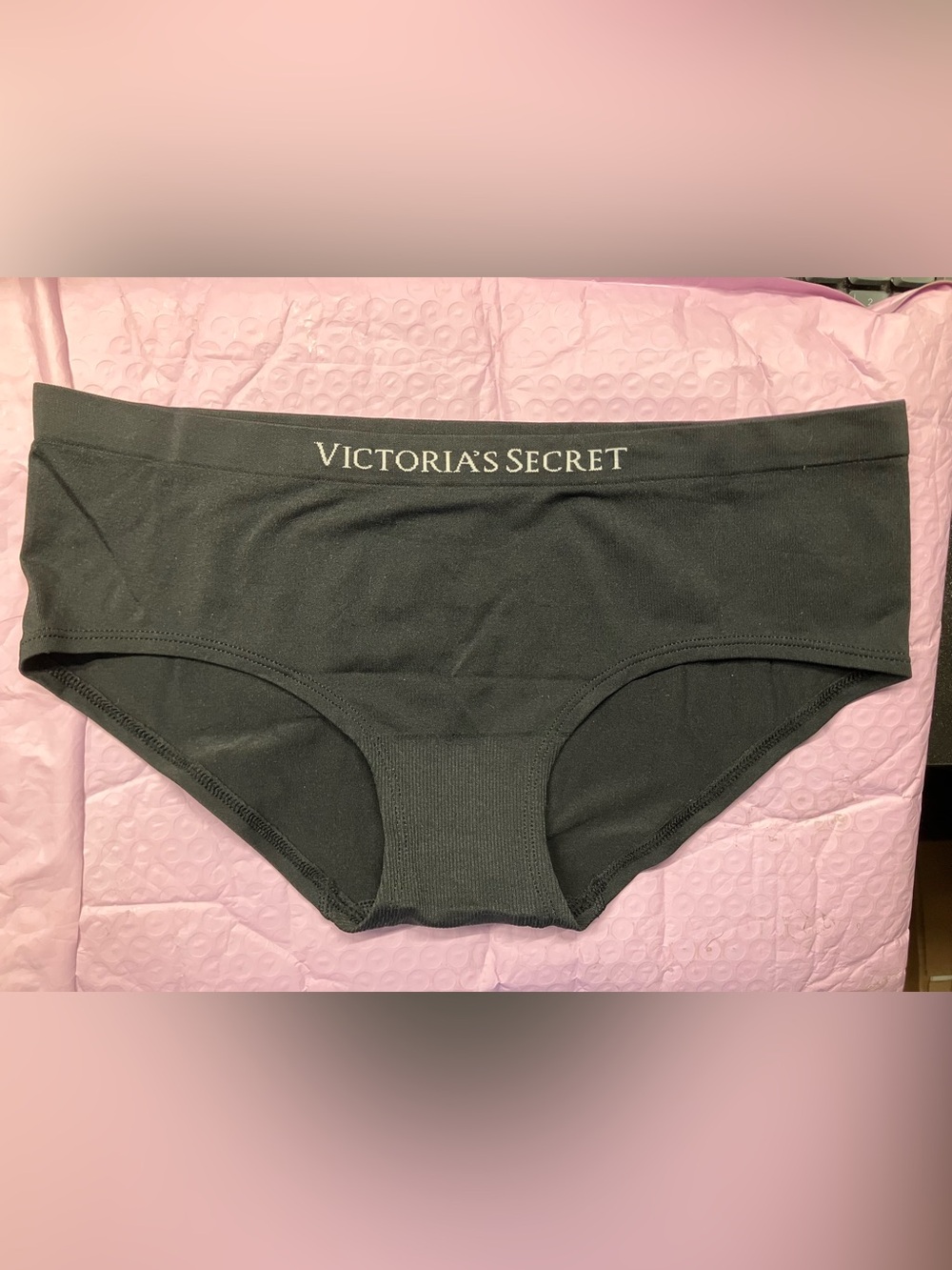 Victoria's Secret Black Hipster Panty - Medium NWT